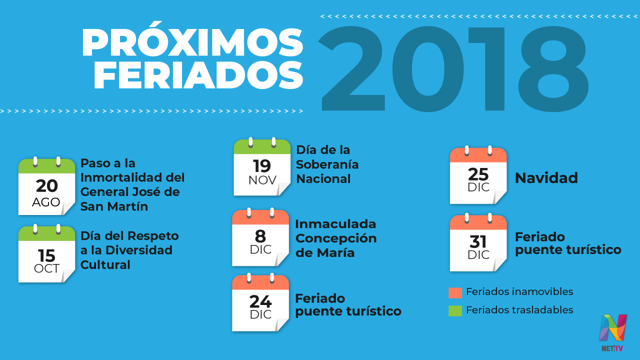 Estos Son Los Siguientes Feriados Del 2018