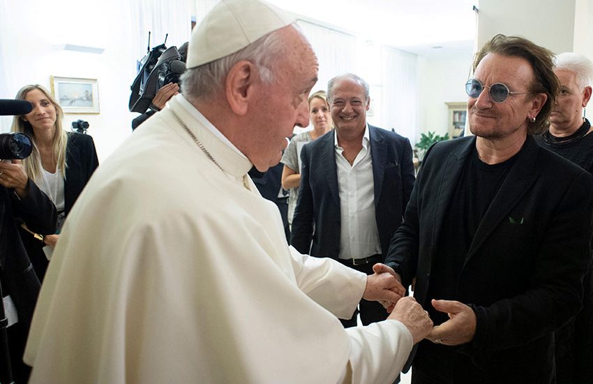 Bono y el Papa Francisco