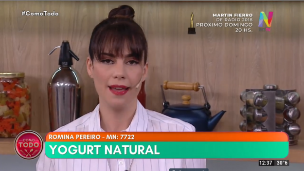 Romina Pereiro yogurt natural