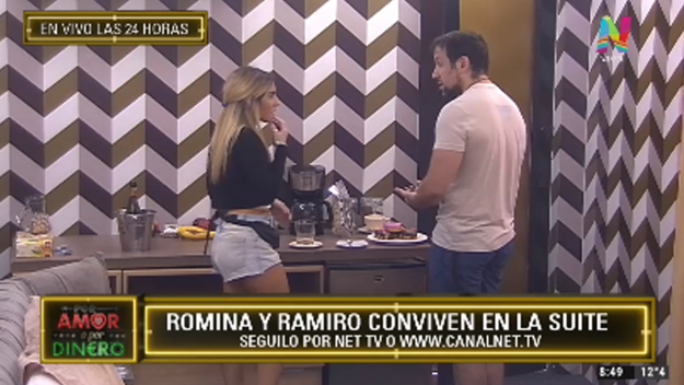 Romina y Ramiro discuten