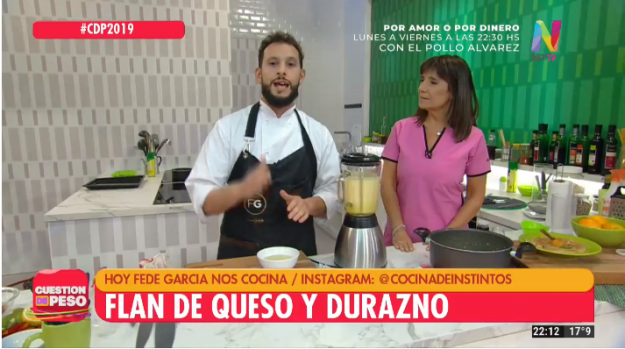 Federico García cocina en Cuestión de Peso