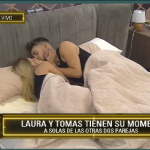 Laura y Tomás beso