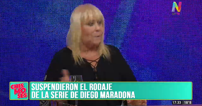 Suspendieron el rodaje de la serie de Maradona