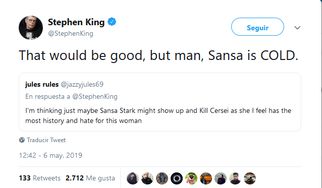 Tuit Stephen King 2