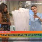 Barby Franco sortea su vestido de n ovia en Pampita Online