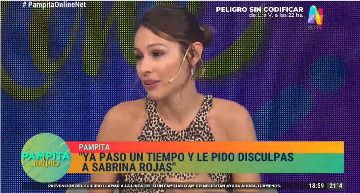Pampita disculpas a Sabrina Rojas