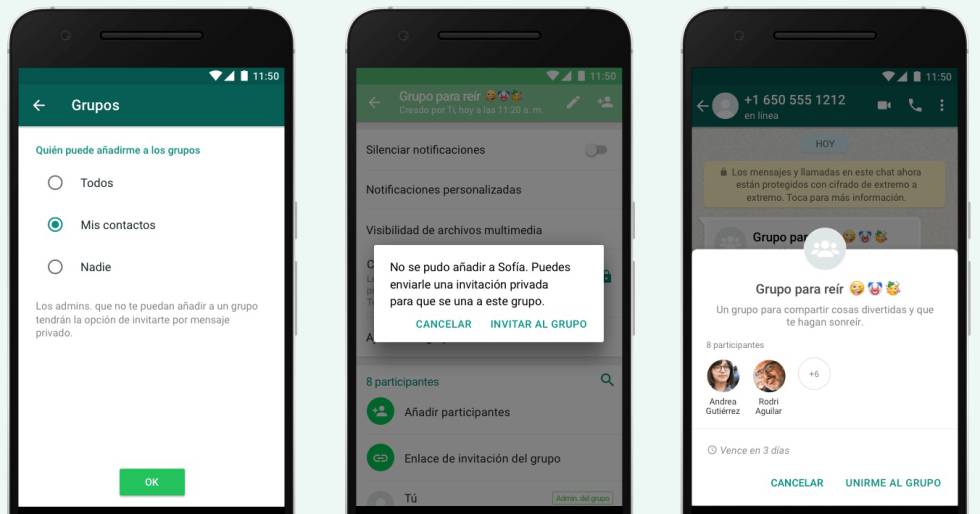 WhatsApp ya activó la función para que no te agreguen a grupos sin permiso