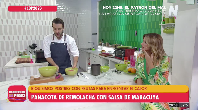 Panacota de remolacha