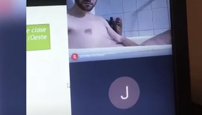Estudiante de l aUBA se mostró desnudo en calse virtual