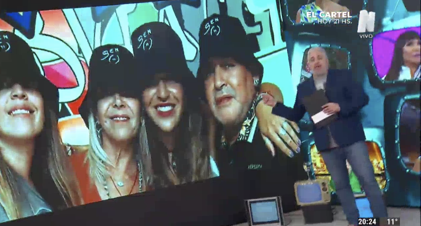 Familia Maradona Editando Tele