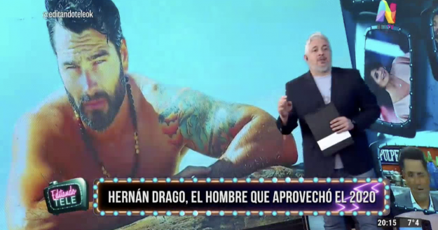 Hernán Drago Editando Tele