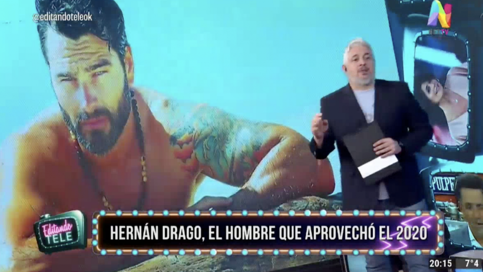 Hernán Drago Editando Tele