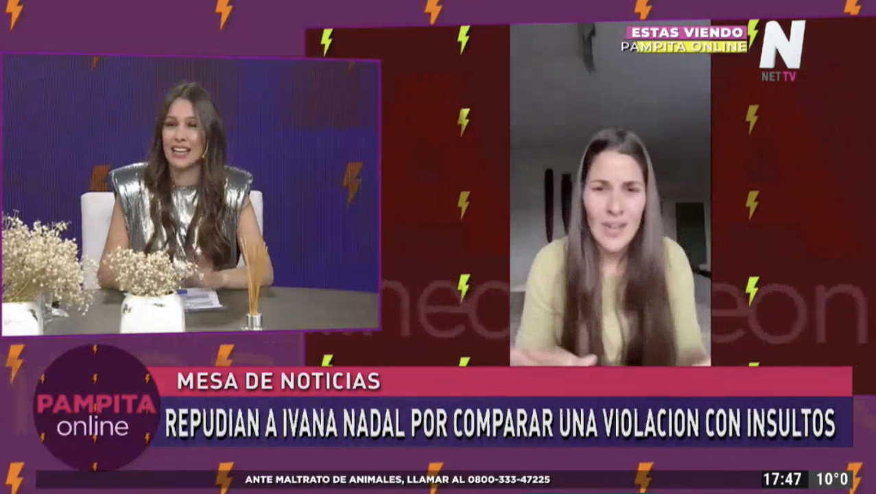 Pampita le dio recomendaciones a Ivana Nadal por su polémico video en el  que compara insultos con una violación a un bebé