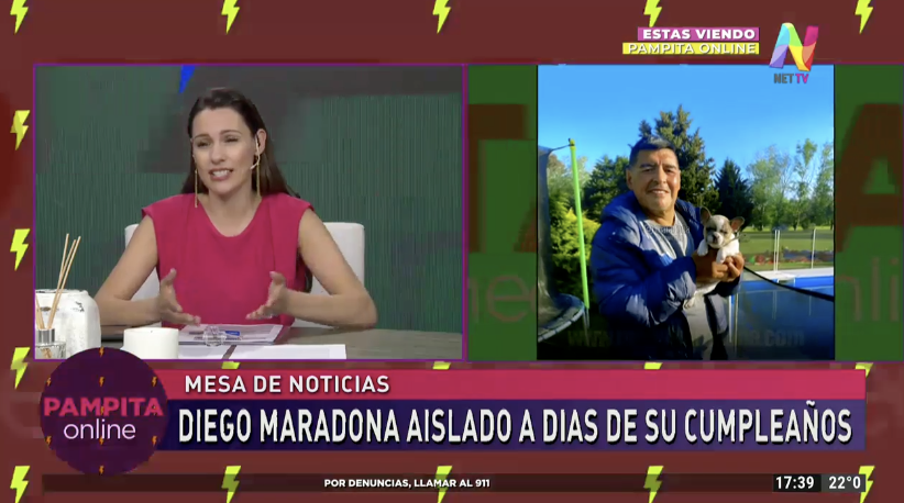 Pampita habla de Diego Maradona
