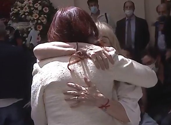 Claudia Villafañe y Cristina Fernandez de Kirchner