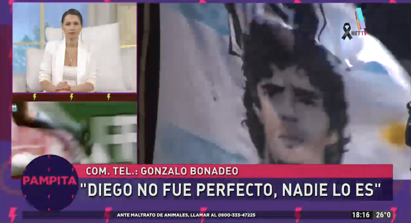 Despedida a Diego Maradona en Pampita Online