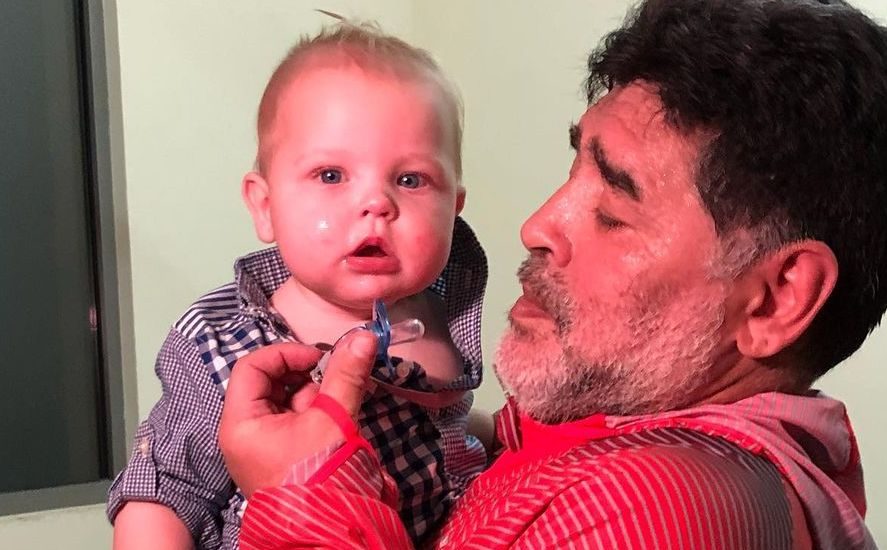 Mirko y Diego Maradona