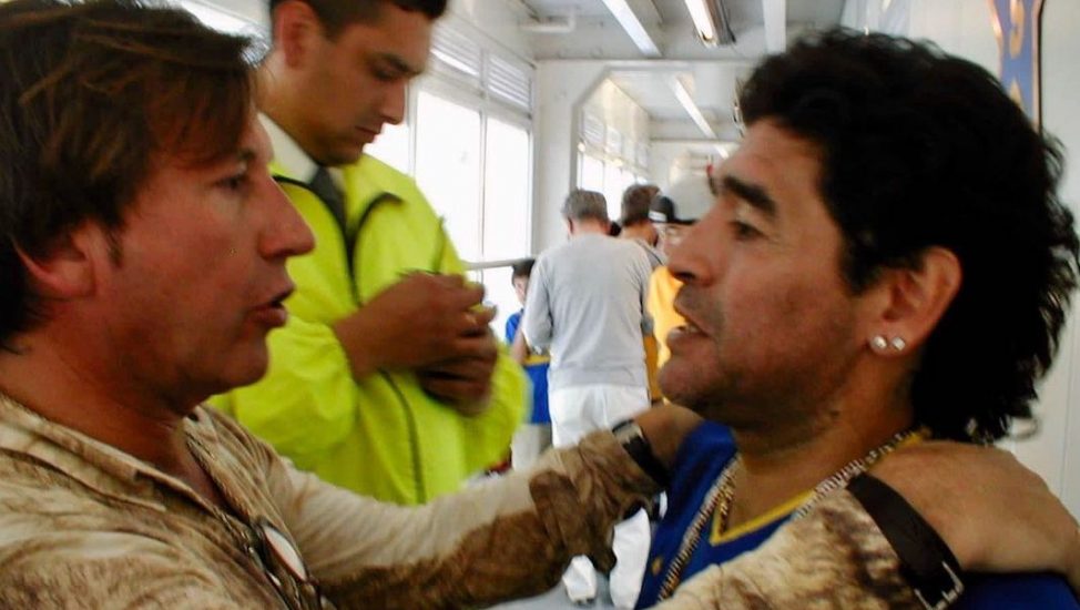 Ricardo Montner y Diego Maradona