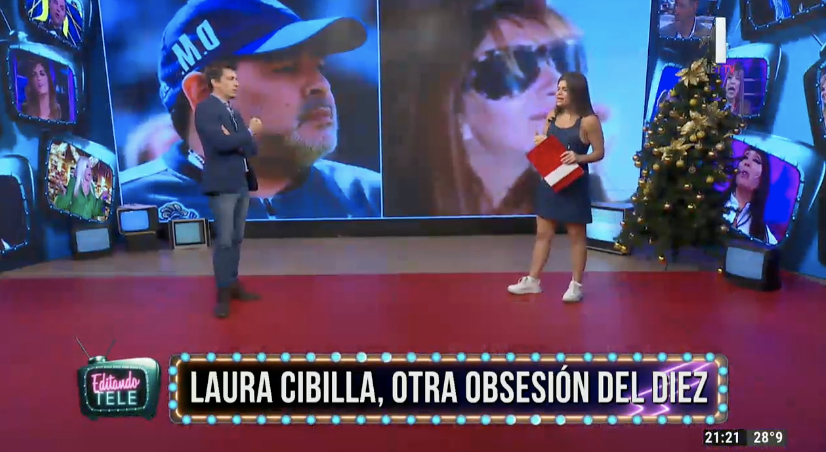Diego Maradona y Laura Cibilla