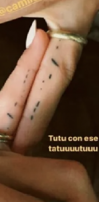Tatuaje Evaluna y Camilo