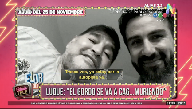 Diego Maradona y Leopoldo Luque