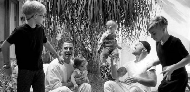 Ricky Marin con su familia