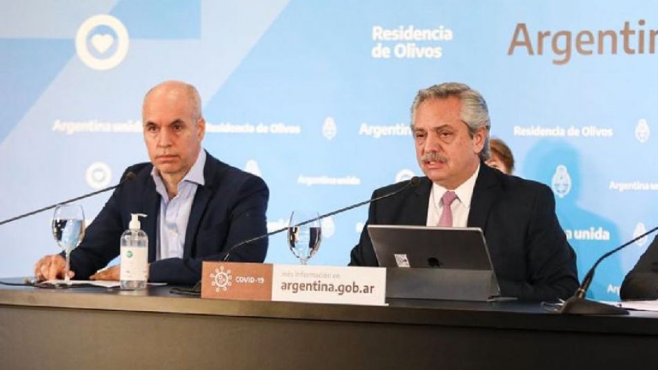 Horacio Rodríguez Larreta y Alberto Fernández