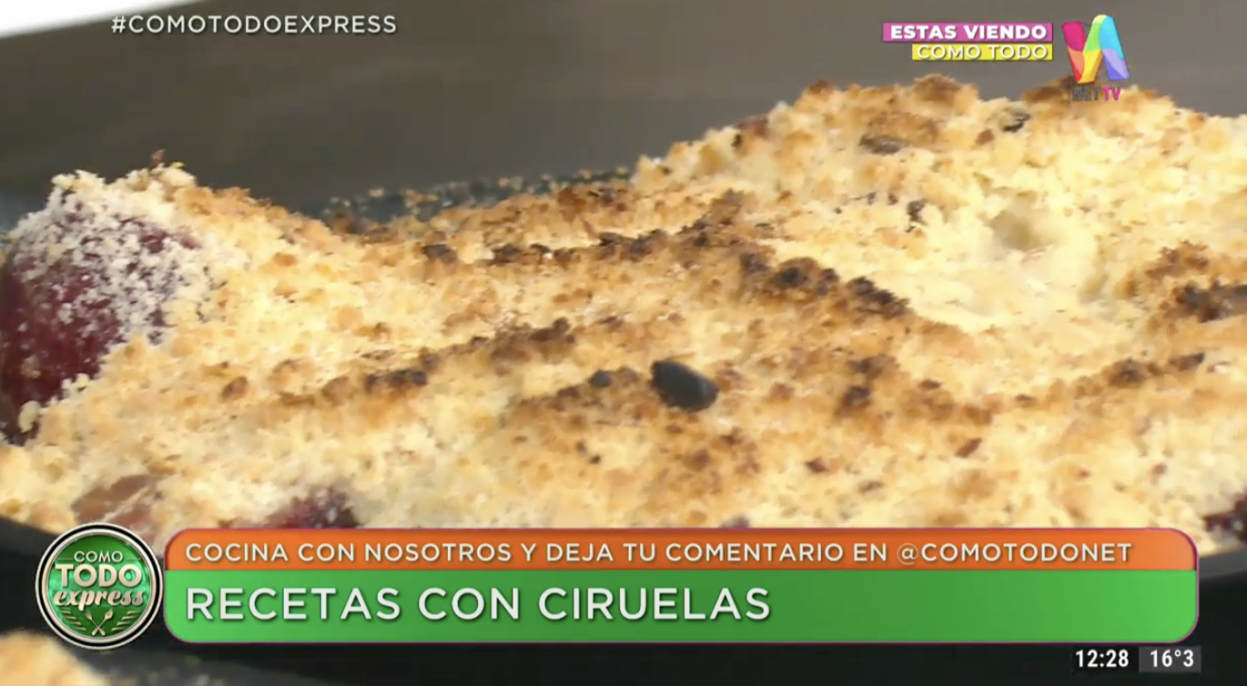 Crumble de ciruelas
