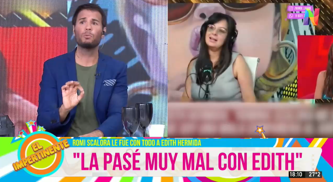 Scalora El enojo de Romi Scalora con Edith Hermida