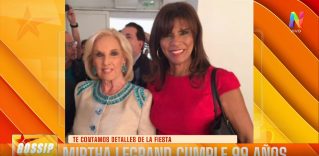 Mirtha cumple 99 años: el saludo de 'Gossip' y el recuerdo de Anamá Ferreira como modelo de su programa
