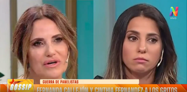 Cinthia Fernández y María Fernanda Callejón protagonizaron otro escándalo: "De vos me voy a ocupar después"