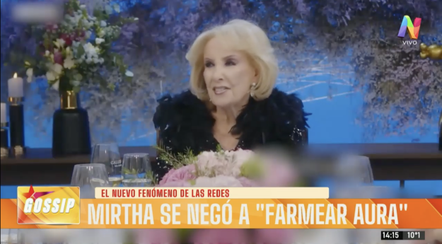 Mirtha Legrand quedó desconcertada al descubrir qué significa “farmear aura” y protagonizó un incómodo momento en vivo