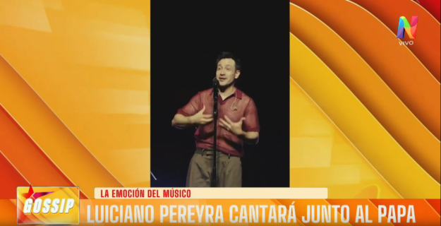 Visita del Papa León XIV a la Argentina: Luciano Pereyra dará el show musical en Luján